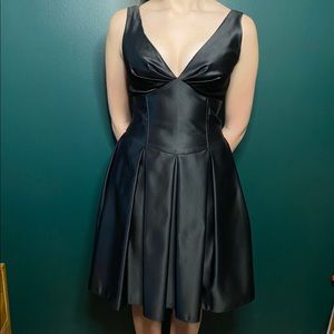 Vintage Scott McClintock Black A Line Prom/Special Occasion Dress